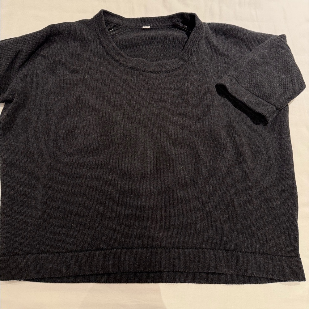 Classic charcoal Knit Top
